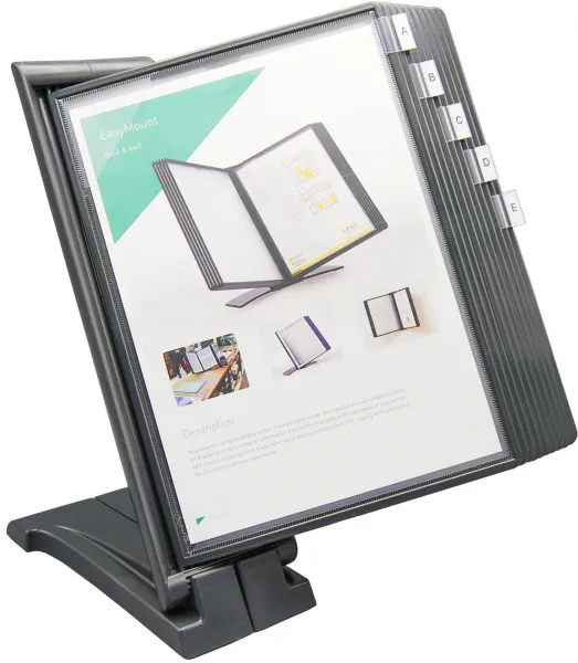 Q-connect Quickfind rekisteröintijärjestelmä antrasiitinharmaa