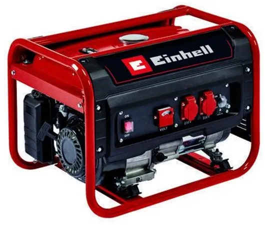 Einhell TC-PG 25/1/E5 -bensiinikäyttöinen generaattori, jossa on 2x230V ja 2400 wattia